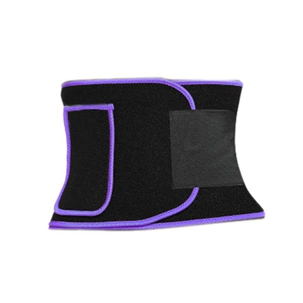 

waist support -neoprene trainer shaper belt tummy slimming ladies sports fitness, Black;gray