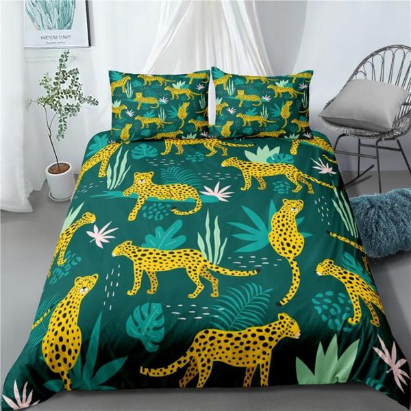 

bedding sets 3d print set custom,duvet cover king/europe/usa,comforter/quilt/blanket set,cute cartoon leopard bedclothes