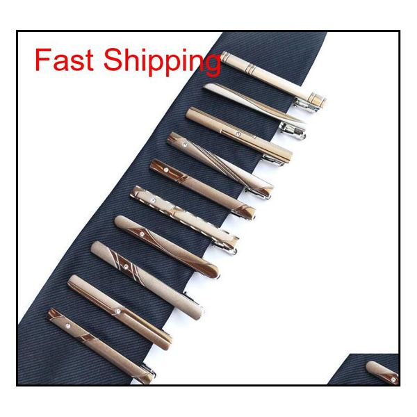 

2017 new tie clips men's metal necktie bar crystal formal dress shirt wedding ceremony silver tie clip men jewelry yvou6