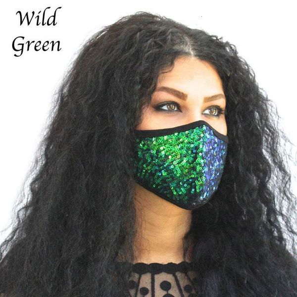 

factory glitter colored fashion dazzle sequins mask sunscreen cotton pm2.5 thin breathable colorful designer face masks p3qtc