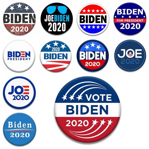 

брошь значок металлический прочный новый портативный регулируемый usa joe biden pinbable boint pin-код для 2020 американских президентов кам, Gray