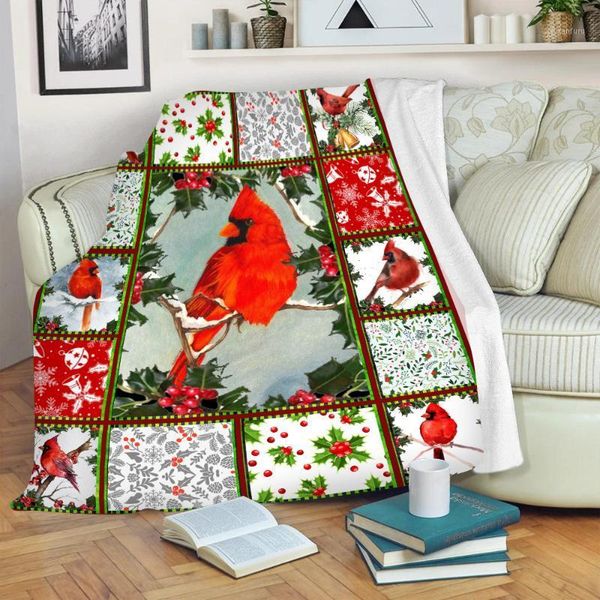 

northern cardinal 3d printed throw blanket hand drawn sketch abstract cute kids design warm microfiber blankets1