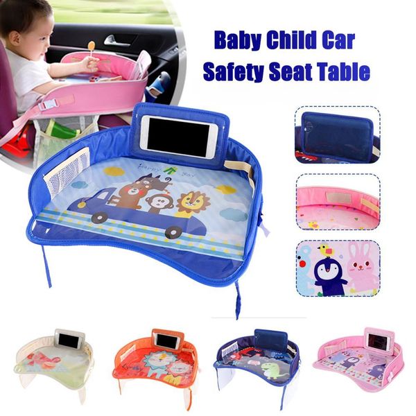

car baby seat table portable multifunctional cartoon baby child kid car safety seat chair tray toy food drink cellphone holder