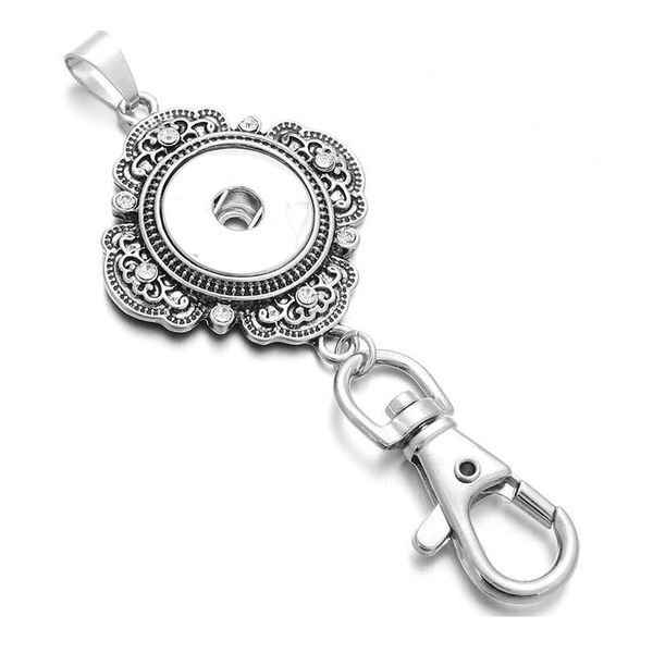

new snap jewelry 12mm 18mm metal snap button keychains keyring pendant layard for women gi bbykas, Slivery;golden