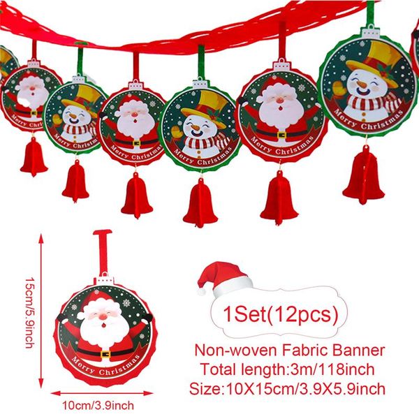 

санта-клаус почувствовал, что гирлянда счастливого рождества баннер украшения рождественские украшения для дома 2020 подарок navidad noel xm