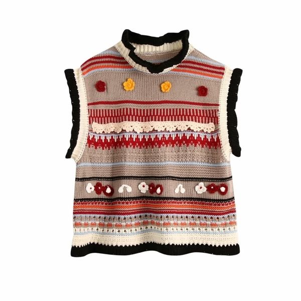 

2021 new women's fashions weskit colorful female fall casual vest 3d flower printing ladies waistcoat o1et, White;black