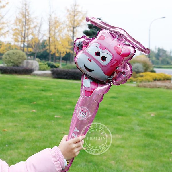 

1pc superwings stick foil balloon super wings balloon party supplies marriage decorations globos wholesale 1pc superwings wmtgol
