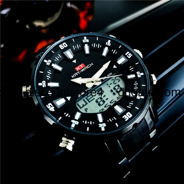 

2020 new men's sports watch trend for male students, Slivery;brown