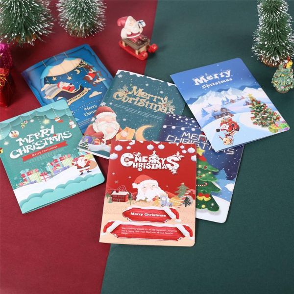 

merry christmas tree winter gift up cards decoration new year greeting vintage sticker a3096