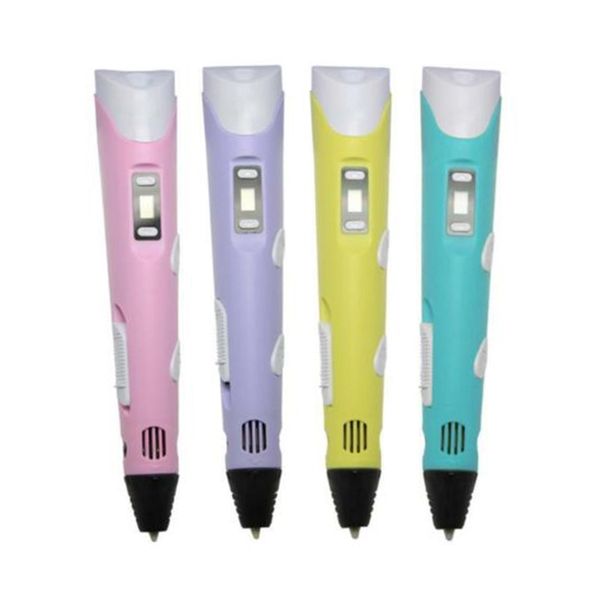 

new 3d pen original diy 3d printing pen with 100m abs/pla filament creative toy gift for kids design drawing y200428