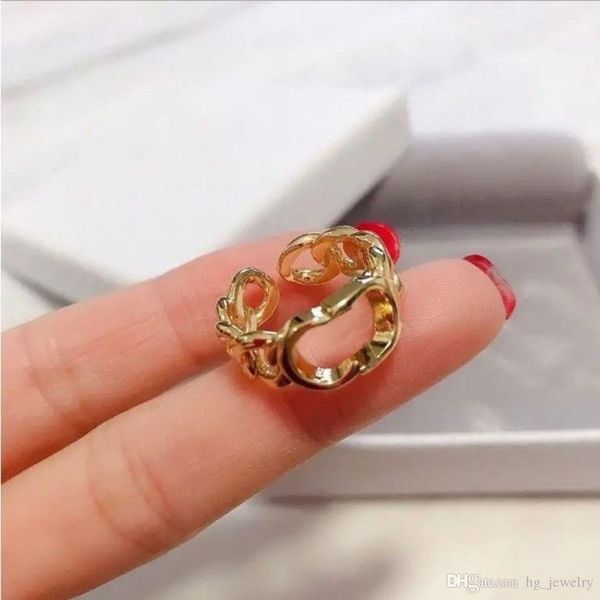 

brand luxury fashion golden love ring ladies party wedding valentine's day engagement jewelry with gift box, Silver