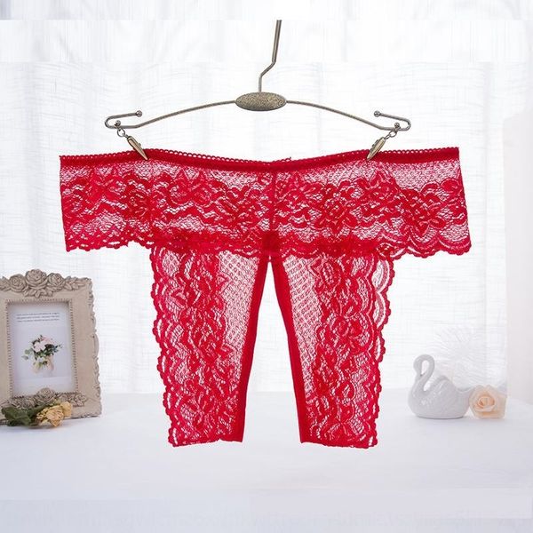 

1j6w women underwear transparent briefs lace floral embroidery t-back mesh through see erotic briefs underwear for women, Black;white