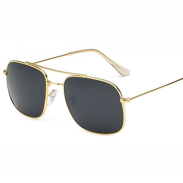 

rdtget luxury-classic pilot sunglasses designer brand mens womens sun glasses eyewear gold metal green glass lenses brown cases, White;black