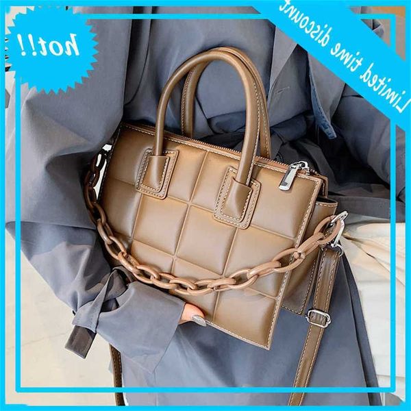 

hbp 2021 new fashion pu leather women's designer shoulder crossbody bag branded lady chain lattice totes handbags