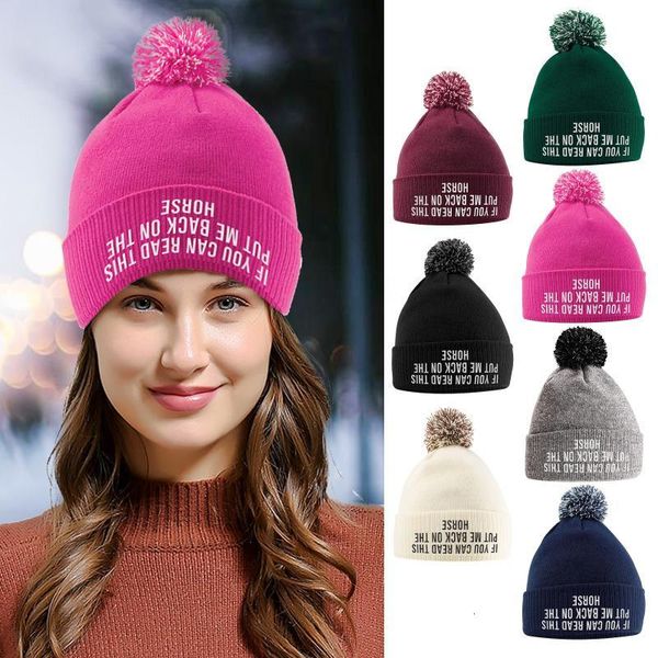 

2021 new knitted letters winter hat scarf set women thick cotton beanies thick scarf female knitted winter accessories girl gift, Blue;gray