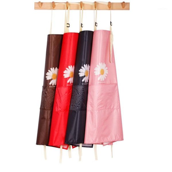 

aprons kitchen apron waterproof for woman with pockets little daisy printing apron1