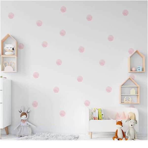 

36 шт. / установить акварельные точки стены наклейки для детских комнат украшения diy устойчивость к домашнему бегу wmtxsv