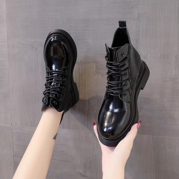 

summer boots women shoes round toe luxury designer boots-women mid-calf rubber black leather fashion mid calf ladies low