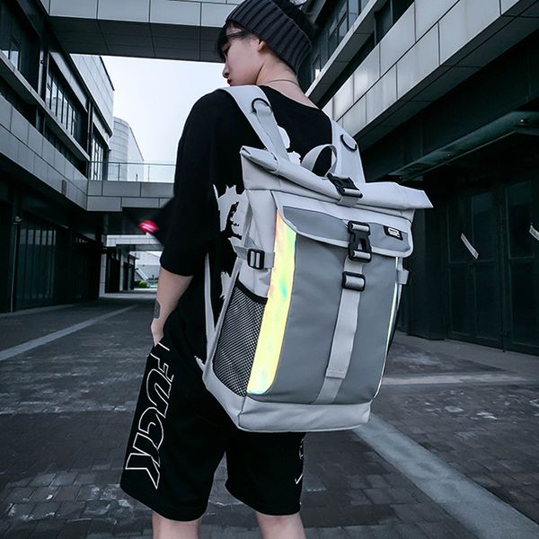 

portable large outdoor travel anti-theft korean black backpack db60bb male 23js
