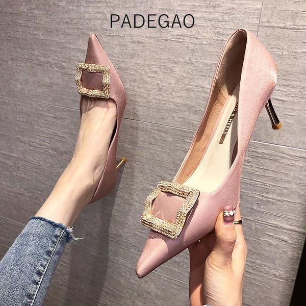 

dress shoes plus size 43 party luxury crystal women 2021 elegant for, Black