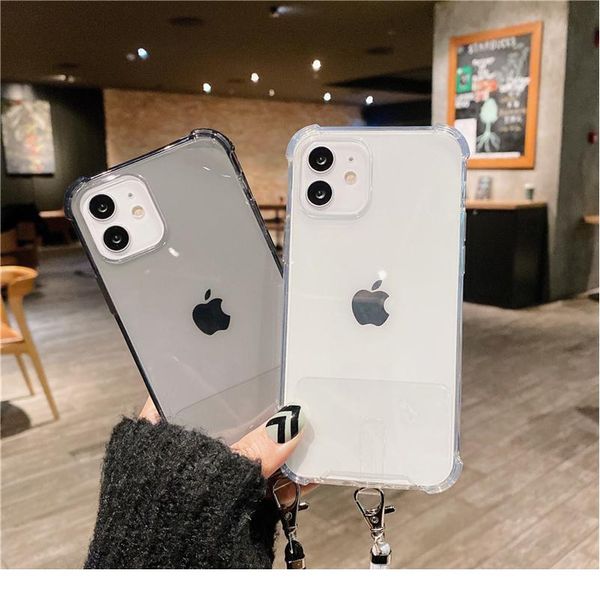 

kjoew case for iphone 12 11 pro max xs max xr x se 2020 7 8 6s plus crossbody lanyard str jllekg