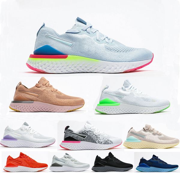 

new epic react 2 rose gold particles super light outdoors sports shoes for men women fashion casual shoes size 36-45