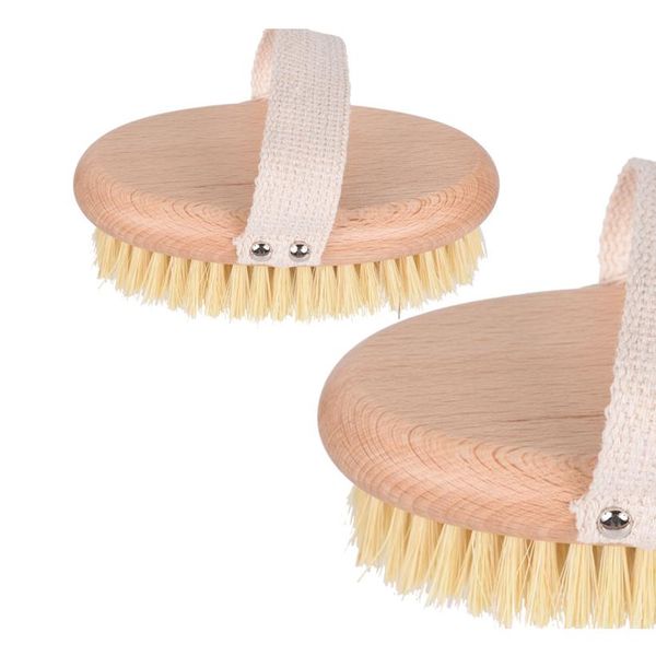 

treesmile natural sisal exfoliating dry brush wooden massage body brush biodegradable vegetarian bath brush d30 wmttek