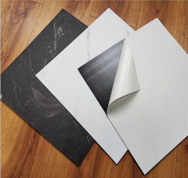 

new 30*30cm waterproof spe floor stickers peel stick on the wall self adhesive creamic tiles kitchen living room decoration