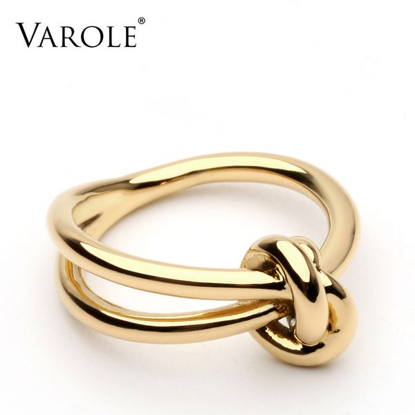 

varole wedding knotted rings for women gold color anillos mujer anel christmas present
