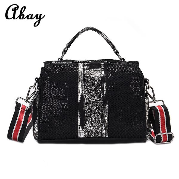 

2019 new ladies shiny messenger bag large capacity handbag luxury shoulder bag shoulder