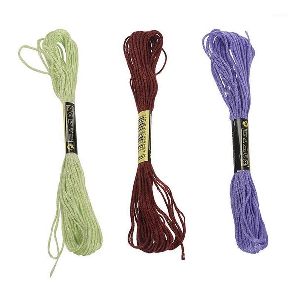 

yarn 100 skeins coloured embroidery thread cotton cross needle craft sewing floss kit1, Black;white
