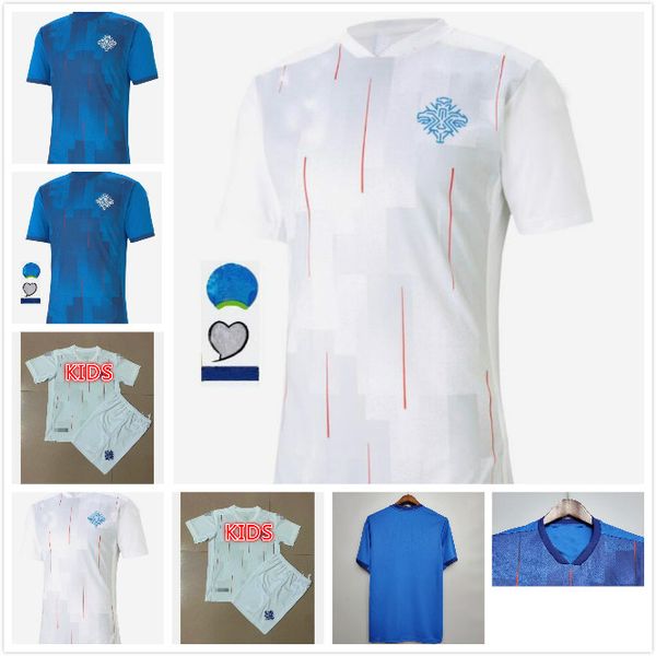

men kids kit 2020 2021 исландия футбол джерси гудмундссон sigthórsson g.sigurdsson trustason ingason gunnarsson finnbogason футбольная футбо, Black;yellow