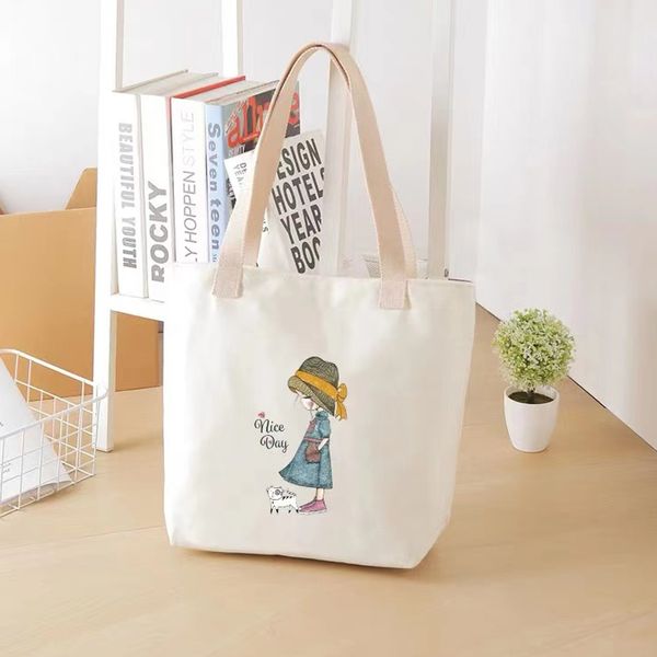 

literature and art canvas shopping bags single shoulder student portable messenger summer commuter niche japanese style korean style