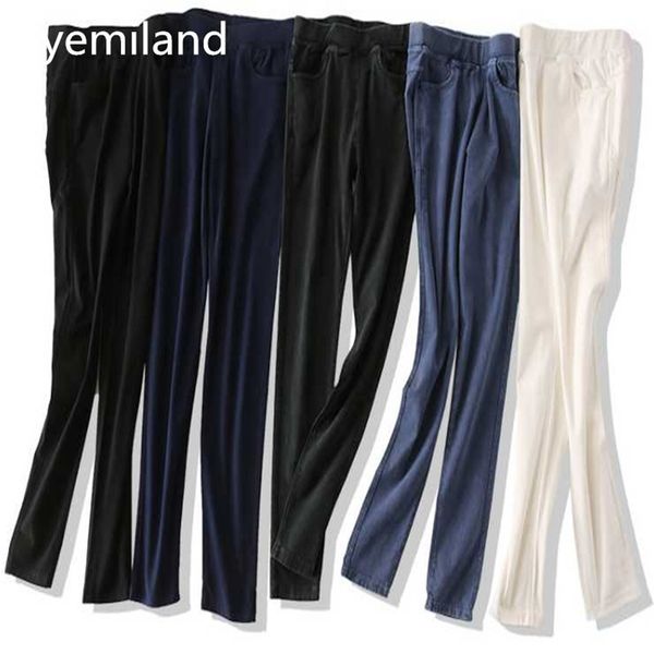 

new ayemiland women fashion leisure pure color leg slimming leggings lj201006, Black