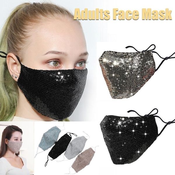 

fashion sequin face masks color face mouth masks keep warm reuse popular protetive mask mix color