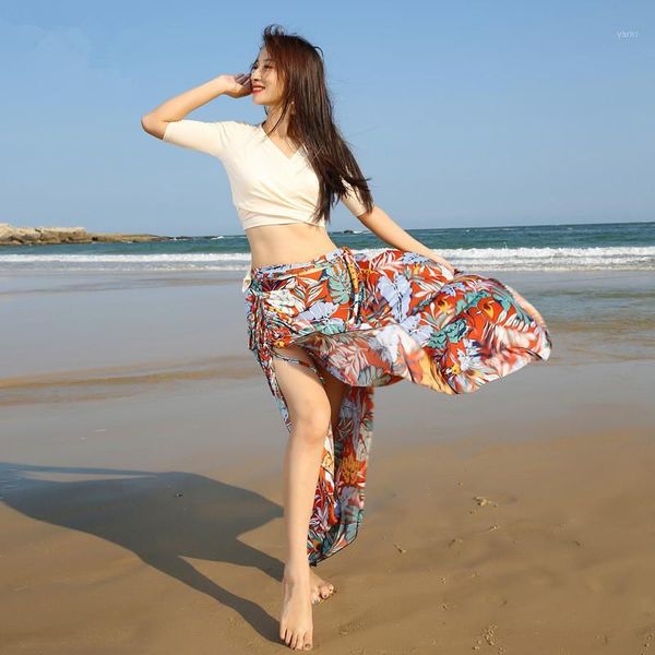 

white bollywood split printed belly dance costumes oriental belly dance long hip scarf+bellydance costume 2pcs/set1, Black;red