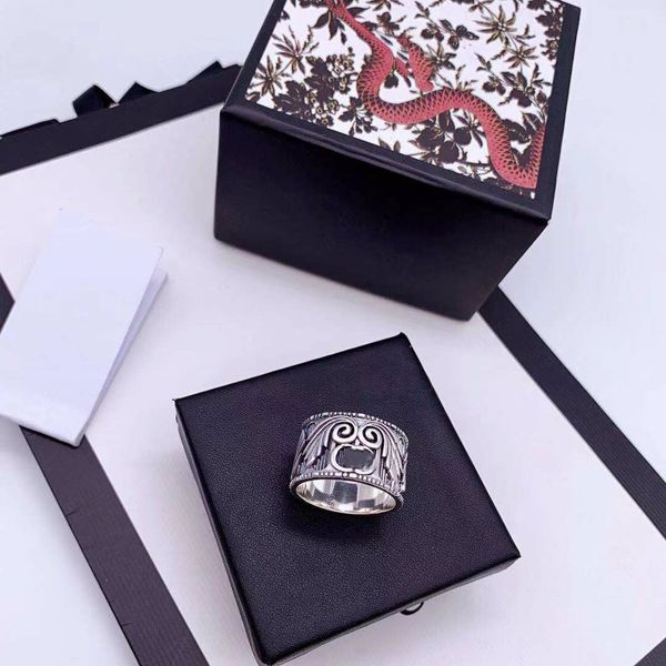 

s925 sterling silver ring quality man and woman ring king snake striped personality couple ring fashion jewelry