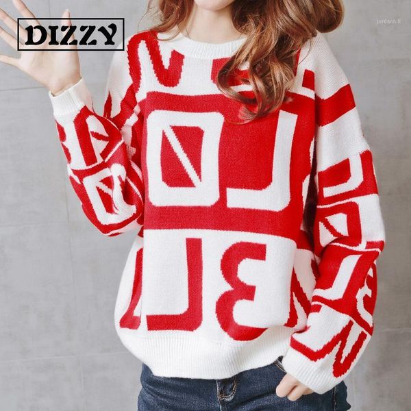 

letters knit female pullovers han edition qiu dong the new 201800 with thick loose render unlined upper garment1, White;black