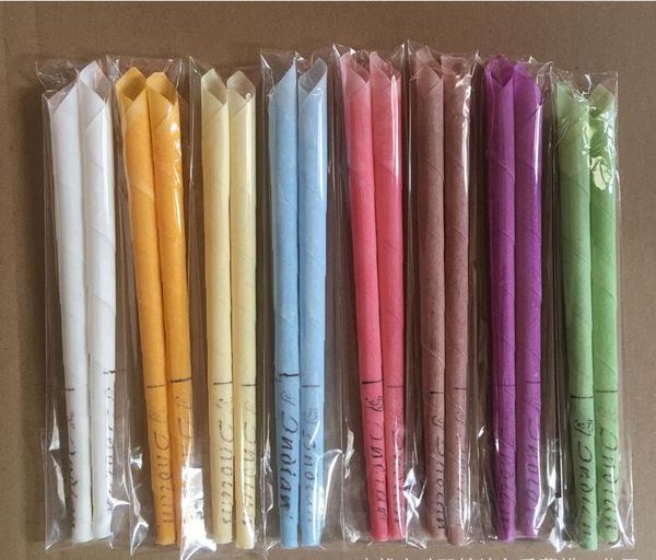 

indian therapy ear candle natural aromatherapy bee wax auricular therapy ear candle 8 colors coning brain ear care candle sticks