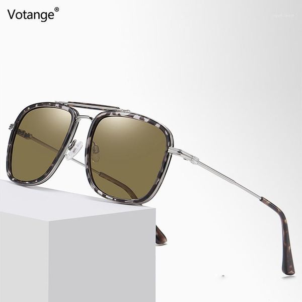 

sunglasses votange polarized men women vintage glasses metal tr90 oversized square eyewear frame uv400 gafas e0871, White;black