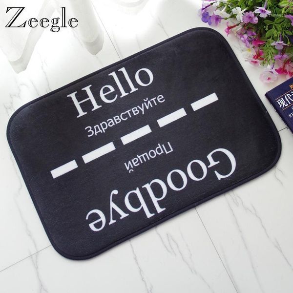 

zeegle entrance mat doormat anti-slip floor mat flannel hallway carpet kids room play rug bedside bedroom carpet modern rug1