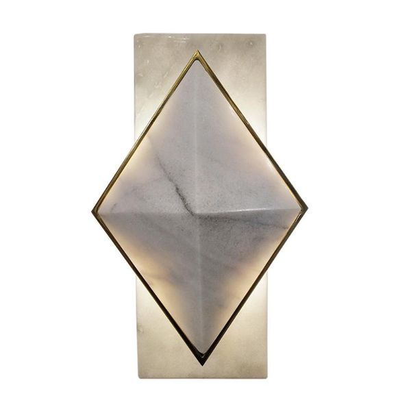 

wall lamp art deco marble lights modern sconce ac110v 220v led applique murale living room bedroom lamps