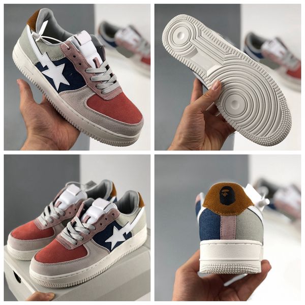 

with box new 1s 07 low women mens running shoes gray red outdoor sports sneakers 1 platform trainers des chaussuresussures off