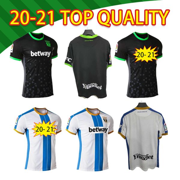 

20 21 leganes óscar home away third soccer jerseys 2020 2021 maillots óscar j. silva r. pérez.j.i. leganés braithwaite en-nesyri football sh, Black;yellow