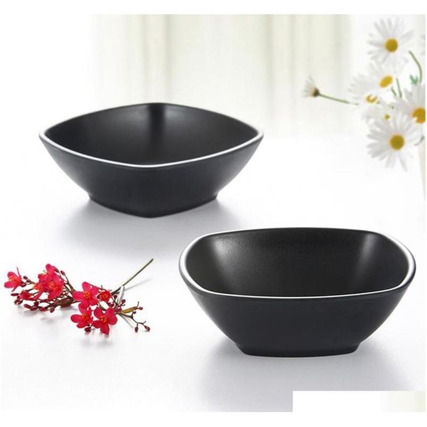 

melamine dinnerware black frost square bowl japanese restaurant melamine dinner plate ktv snack bowl a jllqpf dh_niceshop