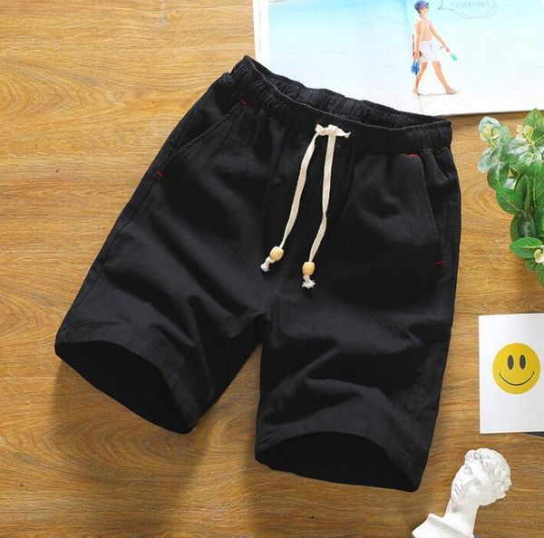 

men's shorts xcx191 summer five pants cotton lightweight casual large size, White;black