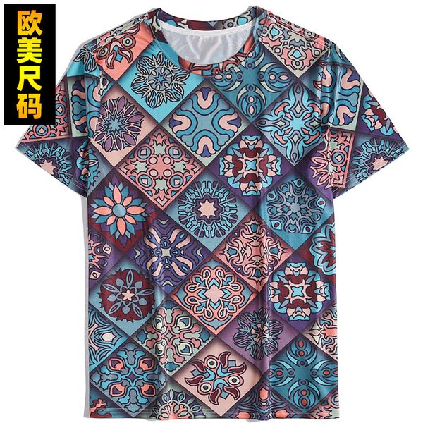 

2021 summer new digital printing men's universe star blue earth short sleeve t-shirt, White;black
