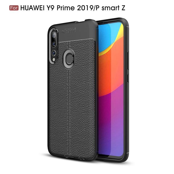 

litchi texture tpu shockproof case for huawei y9 prime 2019 p smart z