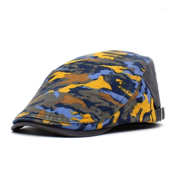 

berets fashion camouflage beret hat men sun golf driving cabbie sboy flat ivy summer cap peaky blinder casquette cap1, Blue;gray