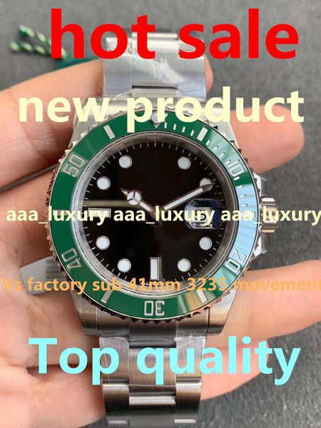 

vs 2020 new 41mm-sub montre de luxe 904l ceramic bezel 3235movement watches, 72-hour kinetic energy storage waterproof men's watches, Slivery;brown